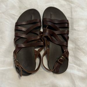 OluKai Brown Sandals Size 7